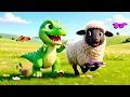 Baby Dino & Baa Baa Black Sheep 🐑 For Kids | Kids Songs| BoogieBop Babies