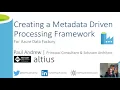 Creating a Metadata Driven Processing Framework