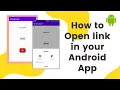 how to open url using intent in android Open URL by clicking on TextView Button or ImageView