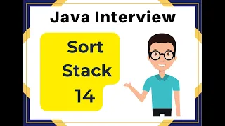 Java Interview Sort a Stack Use only Push-Pop-Peek