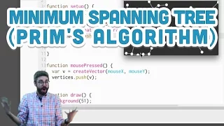 9 9 Minimum Spanning Tree Prim s Algorithm - p5 js Tutorial