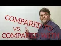 English Tutor Nick P Lesson 387 The Difference Between Compared to and Compared With