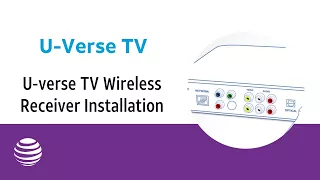 U-verse TV Wireless Receiver Installation AT T U-verse
