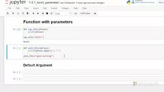 28 Python Beginner Strings and Functions - Function Parameters