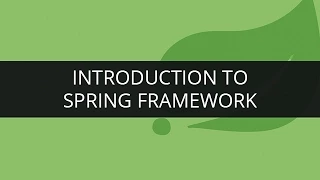 Introduction to Spring Framework Spring Tutorial for Beginners Edureka