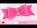 Felt Bow Template DIY Hair Acessories Felt Crafts Making Bows