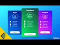 Design Pricing Table Pricing Plans Card With HTML And CSS