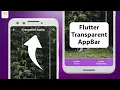 Flutter Tutorial - How to make AppBar Transparent 2022