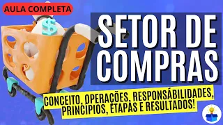 SETOR DE COMPRAS: Conceito, responsabilidades, princípios, etapas e resultados | Aula Completa