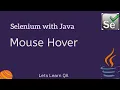 Selenium WebDriver Java How to handle Mouse Hover Action