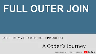 SQL Tutorial - FULL OUTER JOIN