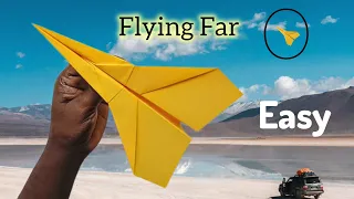 Easy Paper Plane that fly far Paper Rocket making