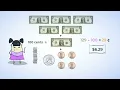 Counting coins - the value of coins and bills MightyOwl Math 2nd Grade