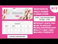 Complete Responsive Flower Store Website Design With Admin Dashboard - HTML CSS JavaScript PHP MySQL