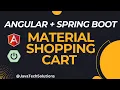 Angular material design shopping cart example Spring Boot API connect from Angular