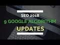 9 Google Algorithm Updates You Need to Know About SEO 2018