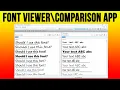View and Compare Fonts for Free with Font View OK