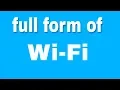 Full form of Wi-Fi by agtalk