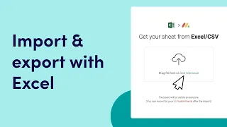 Import and export monday com tutorials