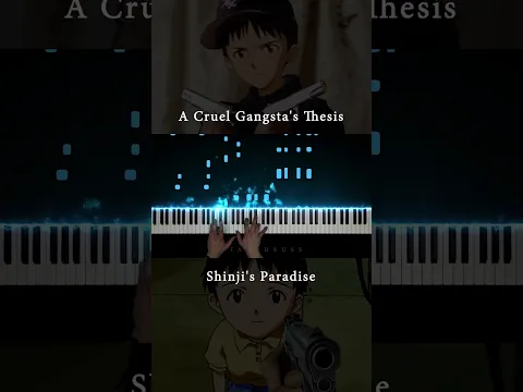 Get in the stolen car, Shinji! #evangelion #gangstasparadise #piano