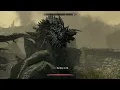 Alduin speaks to the Dragonborn in helgen