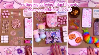 ☁️rating my calming fidget boards asmr compilation 💤 | ASMR | sanriolve