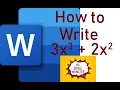 How to Write Math Equations in Word Type Square Subscripts Using Word Teach Me Friend - TMF