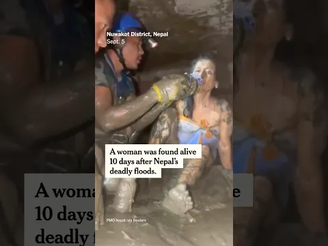 Woman Is Rescued From Buried House 10 Days After Nepal Floods