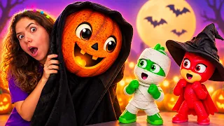 Игрушки Герои в масках готовятся к Хэллоуину: костюмы, игры и тыквенный пирог!