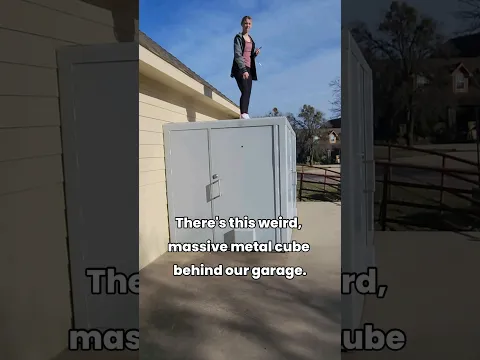 Opening the MYSTERIOUS metal cube behind my garage...