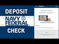 How To Deposit a Check on the Navy Federal App 2025