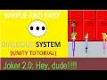 Simple Dialogue Tutorial Unity Tutorial