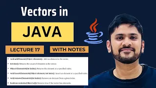Vectors in Java Create Declare Intialize Built-in Vector Methods Java Tutorial Amit Thinks