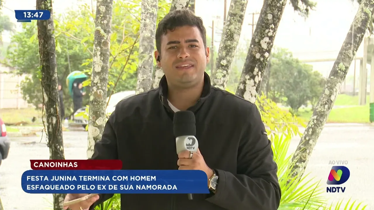 Canoinhas: festa junina termina com homem esfaqueado pelo ex de sua namorada
