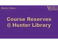 How to Access Course Reserves