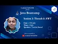 Java Bootcamp Session 3 Threads and AWT Codechef ADGITM Chapter