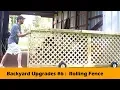 Rolling Fence Gate DIY - Backyard Upgrades