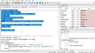 Python GUI Programming-Tkinter MessageBox Widget