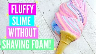 How To Make Fluffy Slime With No Glue!!. 