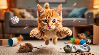 🐾 Little Kitten’s Wild Ride: Paws, Play & Pure Chaos!  🐱✨