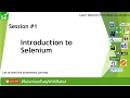 Selenium Automation Session - Introduction to Selenium