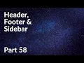 Header Footer Sidebar WordPress Theme Development Part 58 Tech Tian