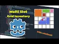 How to Make Multi Slot Grid Inventory with Rotating Items in Godot 4