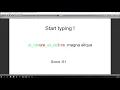 Typing game - devlog 1 Unity 3d