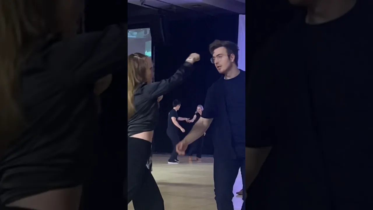 Come for the improv, stay for the boxing 😂🥊 #wcs #dancecompetition #swing #improvdance #dance