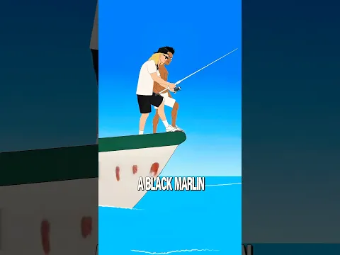 Avoid hooking a black marlin 😳🎣