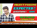 Object Passing in Java Important Question 2026 ISC Class 12 Computer