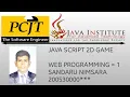 Java Script 2D Game Development - Java institute for Advaced Technology