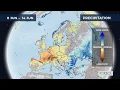 Monthly precipitation forecast for Europe 2026