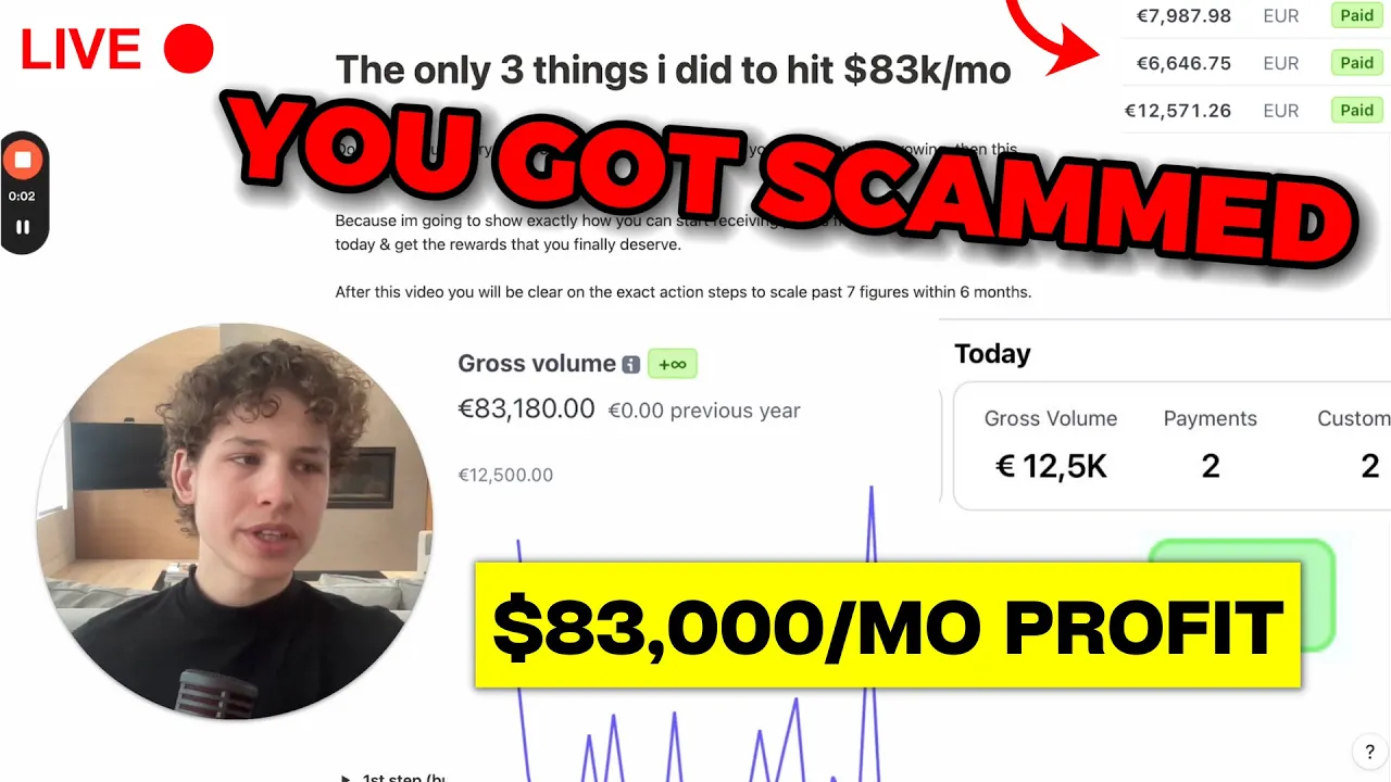 The only 3 things i did to make $83k/mo on autopilot in my consultancy: video thumbnail